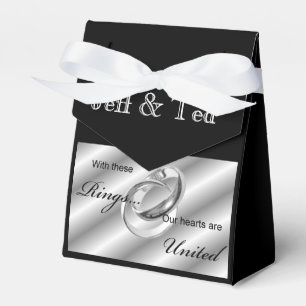 Silver Rings Gay Lesbian Wedding Ceremony Favors Favor Boxes