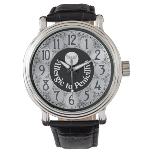Silver Roman numeral caduceus chic Art Deco Watch