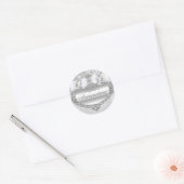 Silver Rose & Bow Quinceanera Sticker (Envelope)