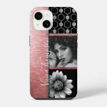 Silver & Rose Gold Photo Collage - Customize It
