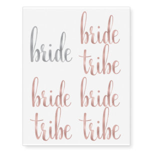 Silver & Rose Gold temporary tattoos