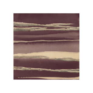 Silver Rose Purple Abstract Print