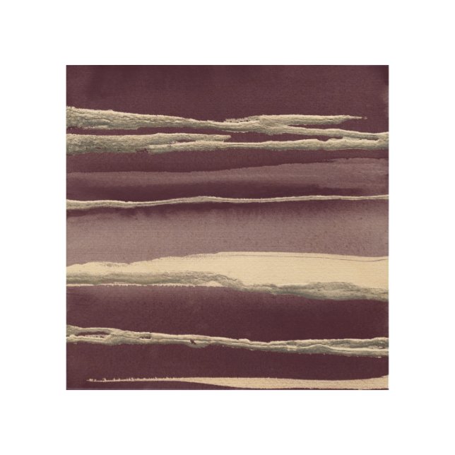 Silver Rose Purple Abstract Print (Front)