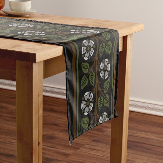 Silver Roses Table Runner (In Situ)