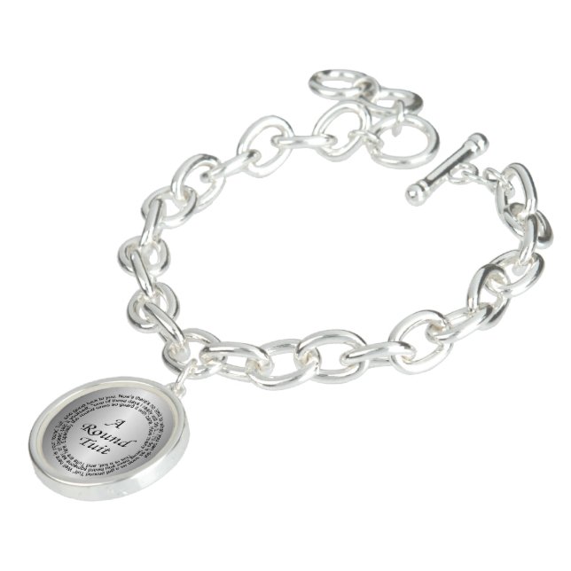 Silver Round Tuit Bracelet (Side)