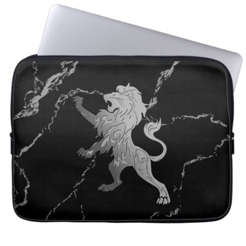 Silver Royal Lion Laptop Sleeve