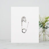 silver safety pins (Standing Front)