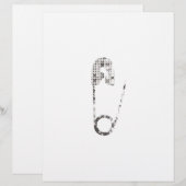silver safety pins (Front/Back)