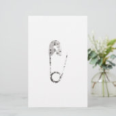 silver safety pins (Standing Front)