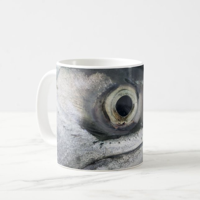 Silver Salmon Face Coffee Mug (Front Left)