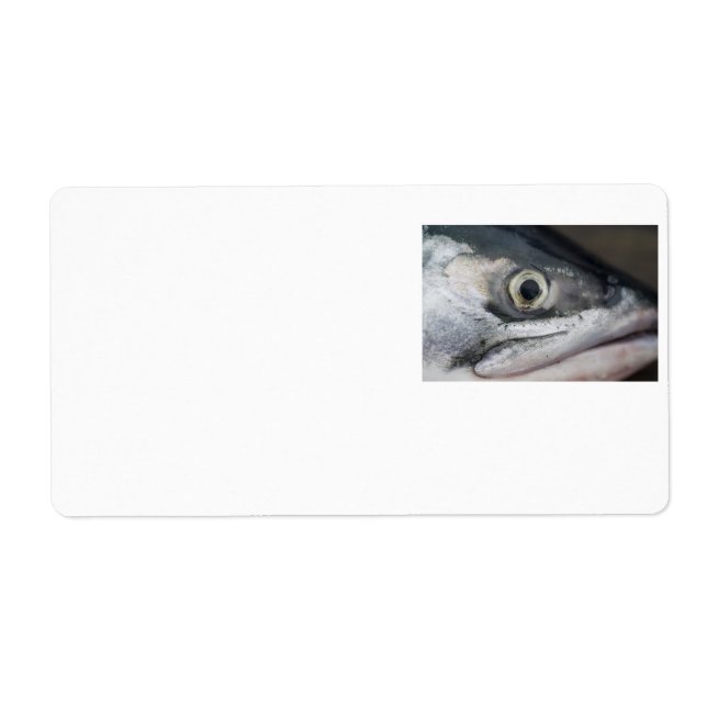 Silver Salmon Face Label (Front)