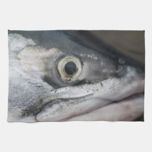 Silver Salmon Face Towel