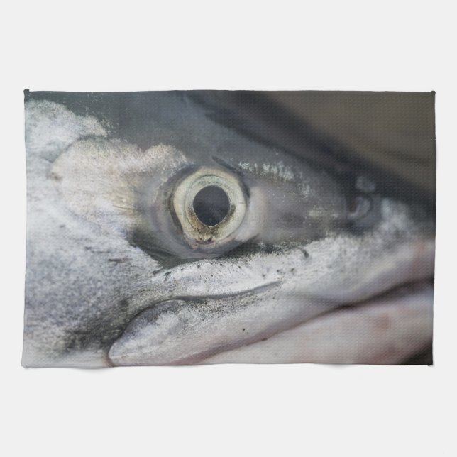 Silver Salmon Face Towel (Horizontal)