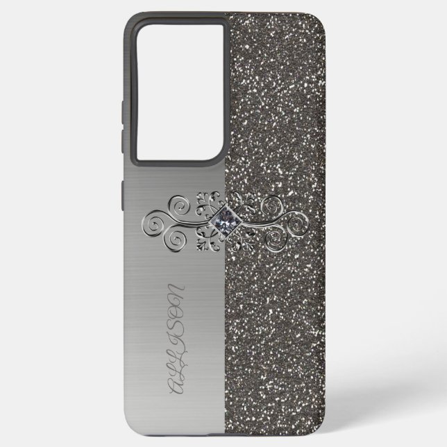 Silver Samsung Galaxy Case (Back)