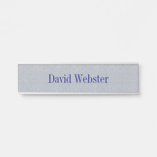 Silver Sands Grey Hanging Nameplate Door Sign