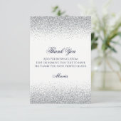 Silver & Sapphire Thank You Cards (Standing Front)