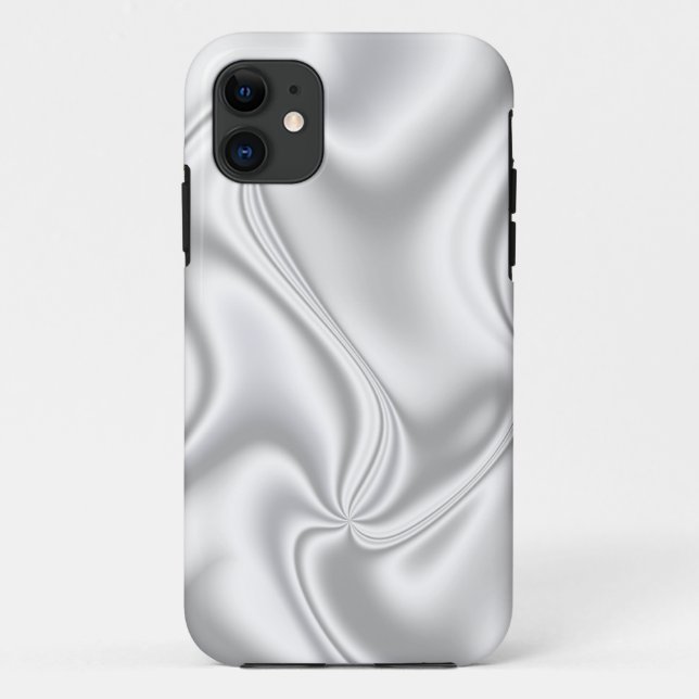 Silver Satin Case-Mate iPhone Case (Back)