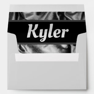Silver Satin Envelope