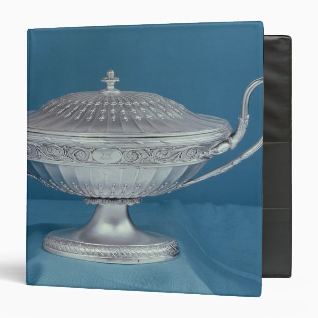 Silver sauce-tureen by Matthew Boulton Binder (Front/Inside)