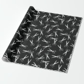 Scissors & Combs Hair Stylist Patterns Wrapping Paper Sheets, Zazzle