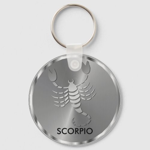 Silver Scorpio the Scorpion _ Zodiac Sign Keychain