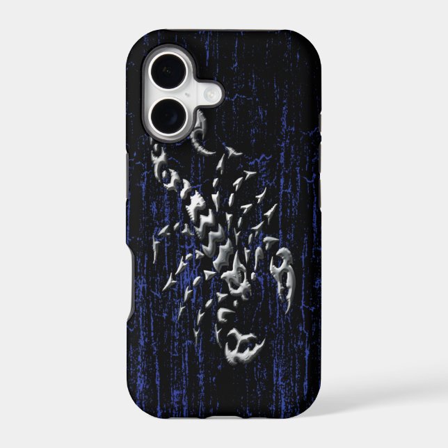 Silver Scorpion Iphone Case (Back)