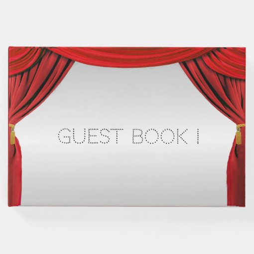 Silver Screen Movie Theme Guest Book Zazzle