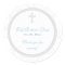 Silver Scroll Cross Address Label/Favor Sticker