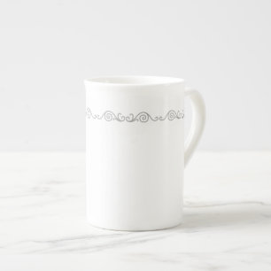 Silver Scroll Work Specialty Mug