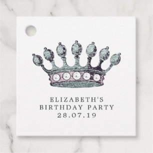 Silver Sea Mermaid Favor Tags