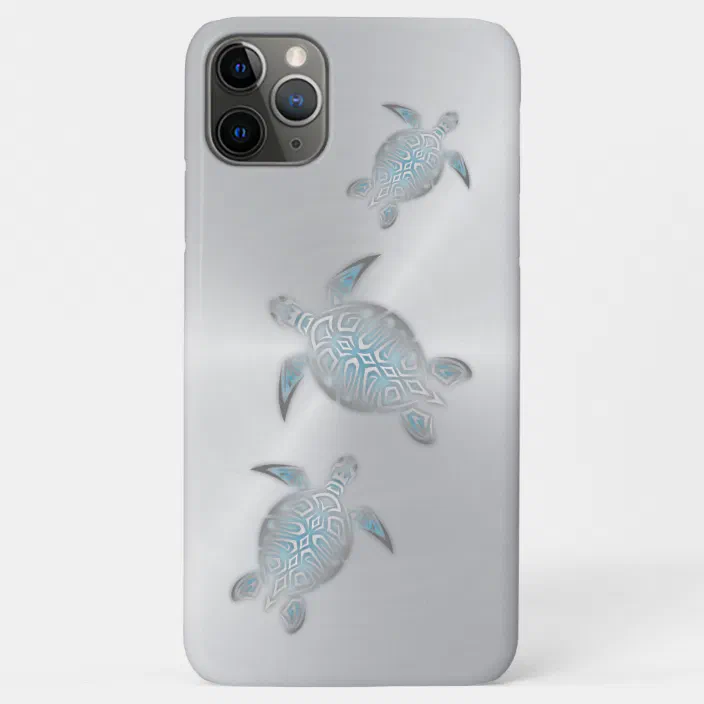 Silver Sea Turtles Maritime Coastal Case Mate Iphone Case Zazzle Com