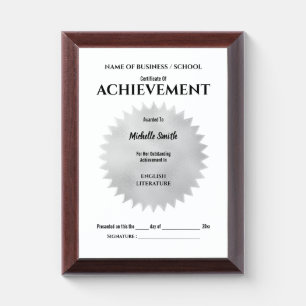 Silver seal achievement award   Personalize