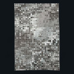 Silver Sequin Dazzle Glitz Glam Kitchen Dish Towel<br><div class="desc">Silver Sequin Dazzle Glitz Glam Disco Ball Glamour Kitchen Dish Towel</div>