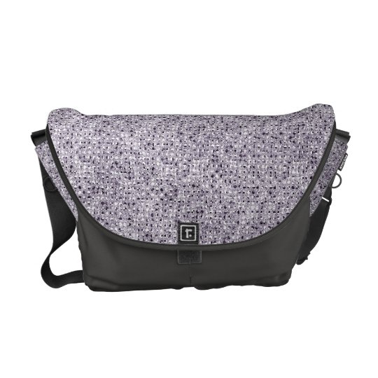Silver Sequin Effect Rickshaw Messenger Bag