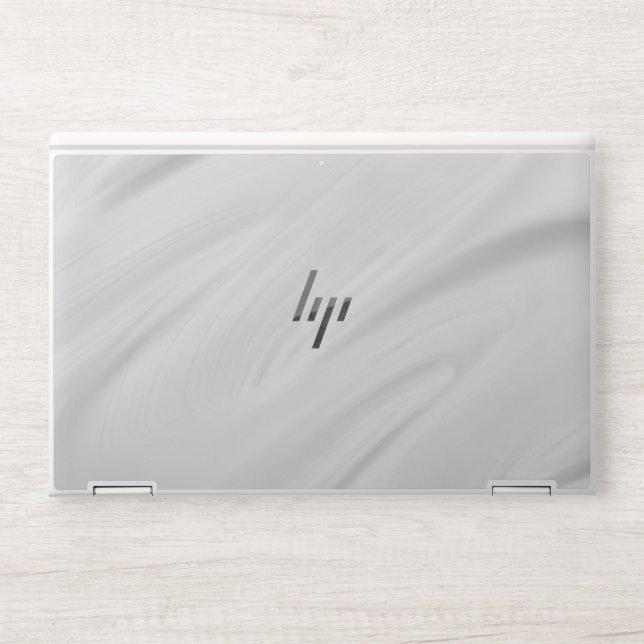 Silver Sequin Glitter HP Elite Book HP Laptop Skin (Front)