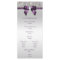 Silver Sequin Purple Bow Wedding Program