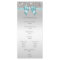 Silver Sequin Teal Bow Wedding Program