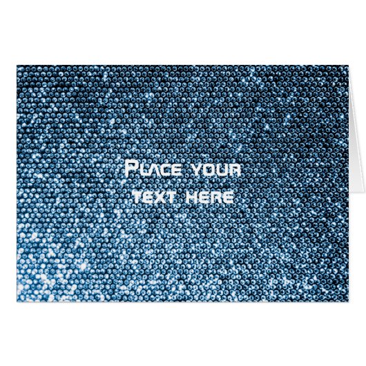 Silver Sequins Cards (Front Horizontal)