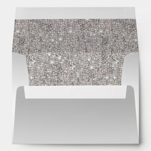 Silver Sequins Envelope