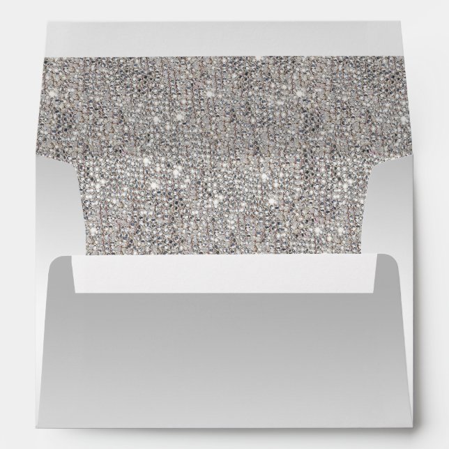 Silver Sequins Envelope (Back (Bottom))