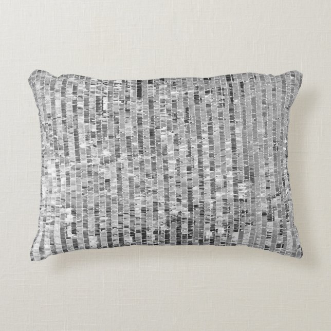 Silver sequins, glamorous seamless background. accent pillow (Front)