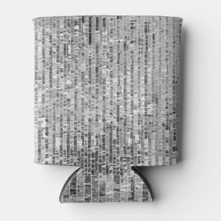 Silver sequins, glamorous seamless background. can cooler
