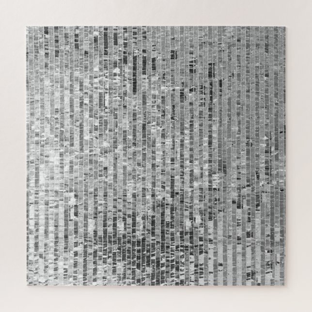 Silver sequins, glamorous seamless background. jigsaw puzzle (Vertical)