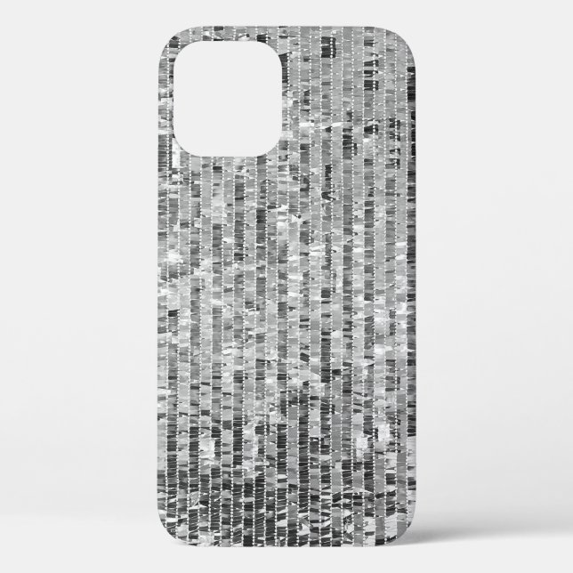 Silver sequins seamless pattern Case-Mate iPhone case (Back)