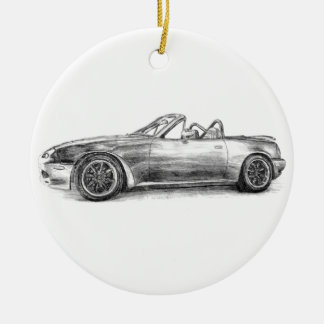 Silver Shadow MX5 Ceramic Ornament