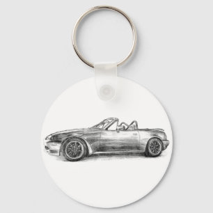Silver Shadow MX5 Keychain