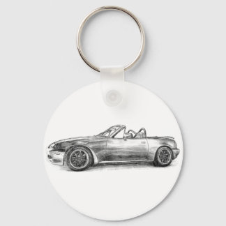 Silver Shadow MX5 Keychain