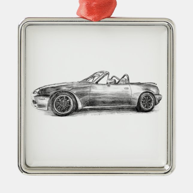 Silver Shadow MX5 Metal Ornament (Front)