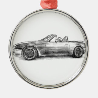 Silver Shadow MX5 Metal Ornament