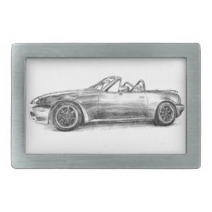 Silver Shadow MX5 Rectangular Belt Buckle
